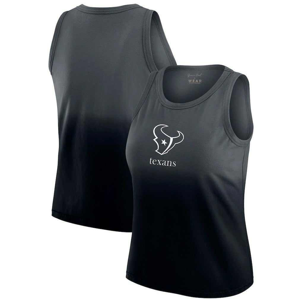 WEAR by Erin Andrews x Gracie Hunt Women's Ombre Tank Top - Houston Texans Tops