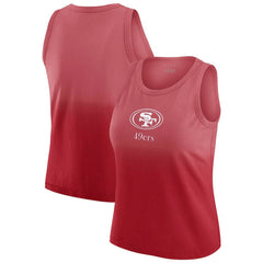 WEAR by Erin Andrews x Gracie Hunt Women's Ombre Tank Top - San Francisco 49ers Tops