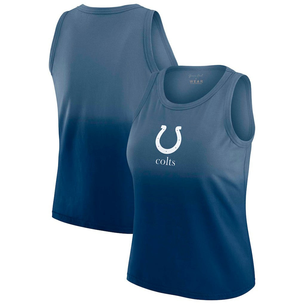 WEAR by Erin Andrews x Gracie Hunt Women's Ombre Tank Top - Indianapolis Colts Tops