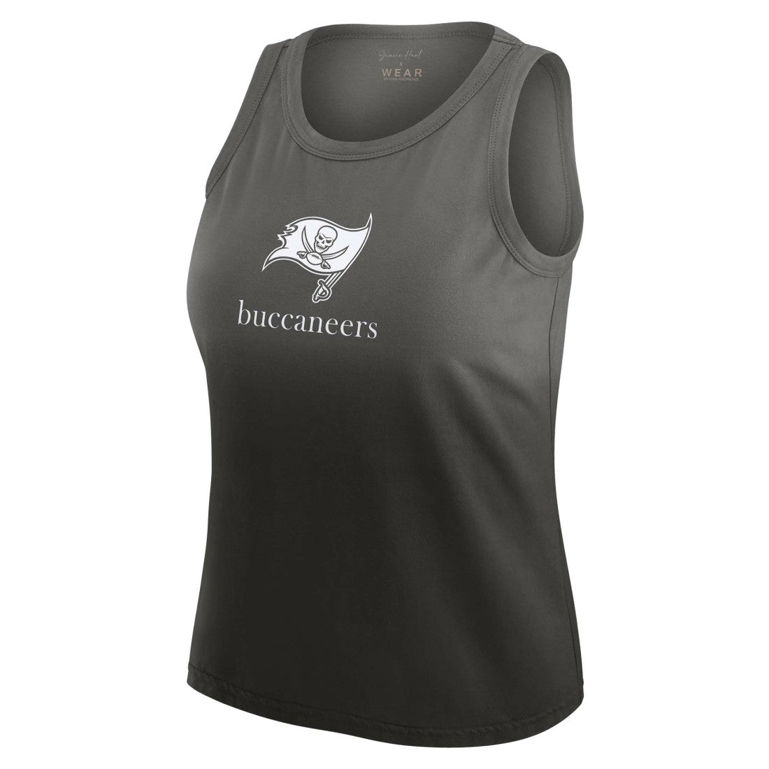 WEAR by Erin Andrews x Gracie Hunt Women's Ombre Tank Top - Tampa Bay Buccaneers Tops