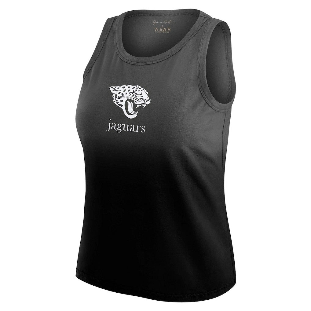 WEAR by Erin Andrews x Gracie Hunt Women's Ombre Tank Top - Jacksonville Jaguars Tops