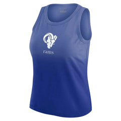 WEAR by Erin Andrews x Gracie Hunt Women's Ombre Tank Top - Los Angeles Rams Tops