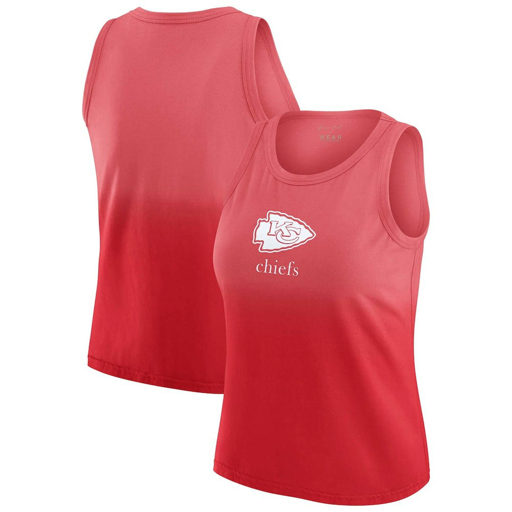 WEAR by Erin Andrews x Gracie Hunt Women's Ombre Tank Top - Kansas City Chiefs Tops