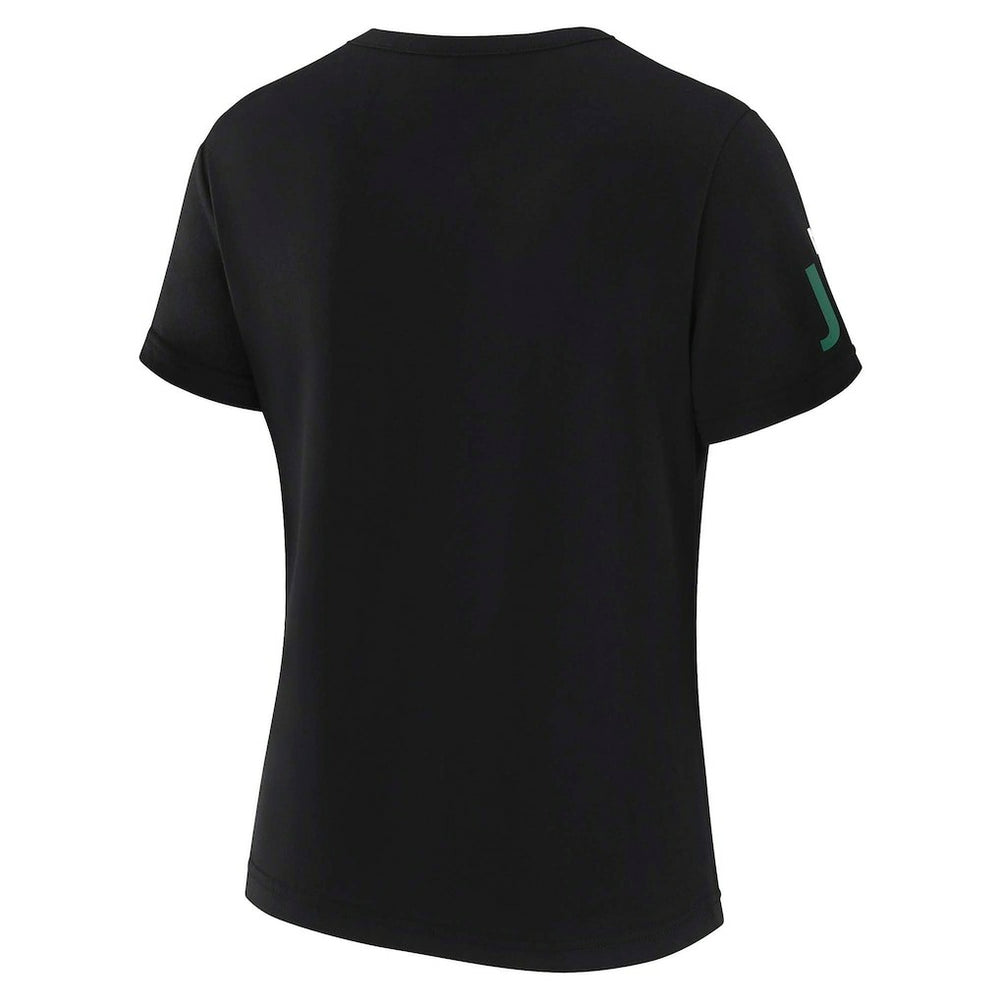 WEAR by Erin Andrews x Gracie Hunt Women's Draft Me Lace-Up T-Shirt - New York Jets T-shirts