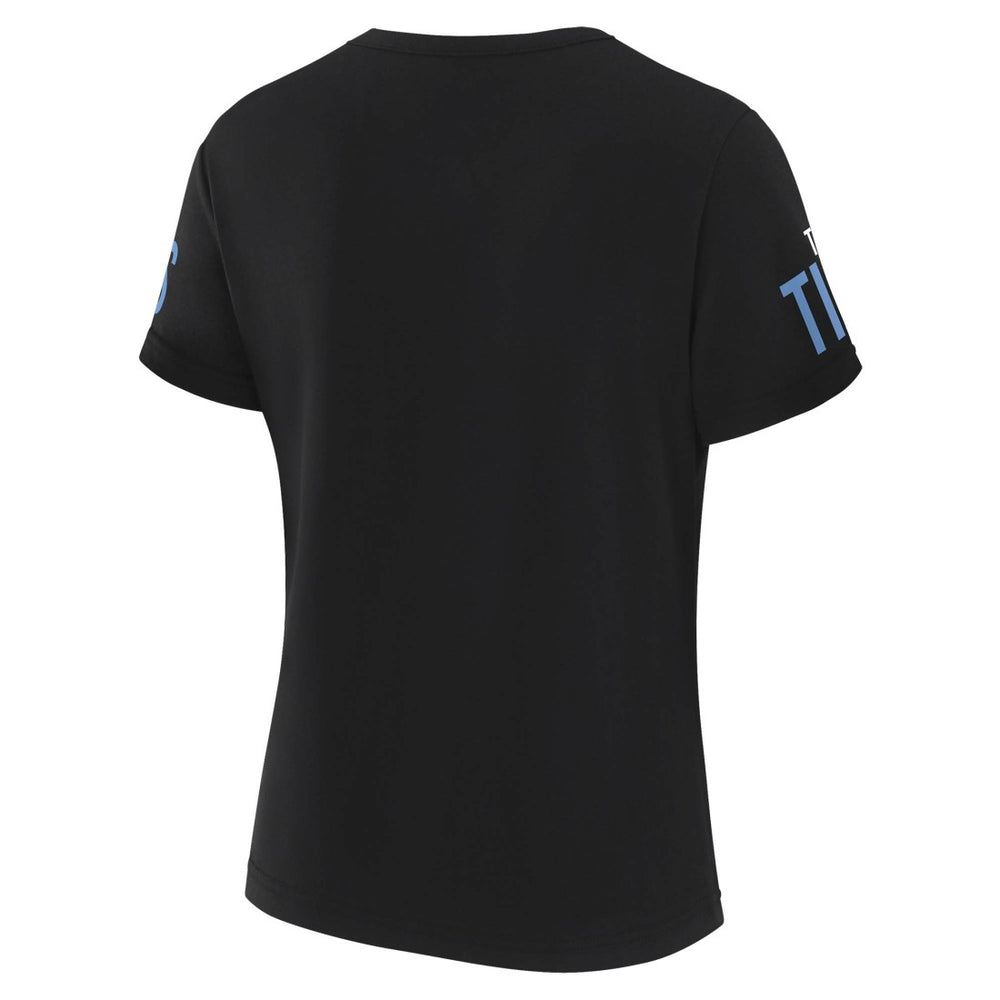 WEAR by Erin Andrews x Gracie Hunt Women's Draft Me Lace-Up T-Shirt - Tennessee Titans T-shirts