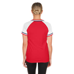 Red St. Louis Cardinals New Era Women's Gameday Raglan V-Neck T-Shirt