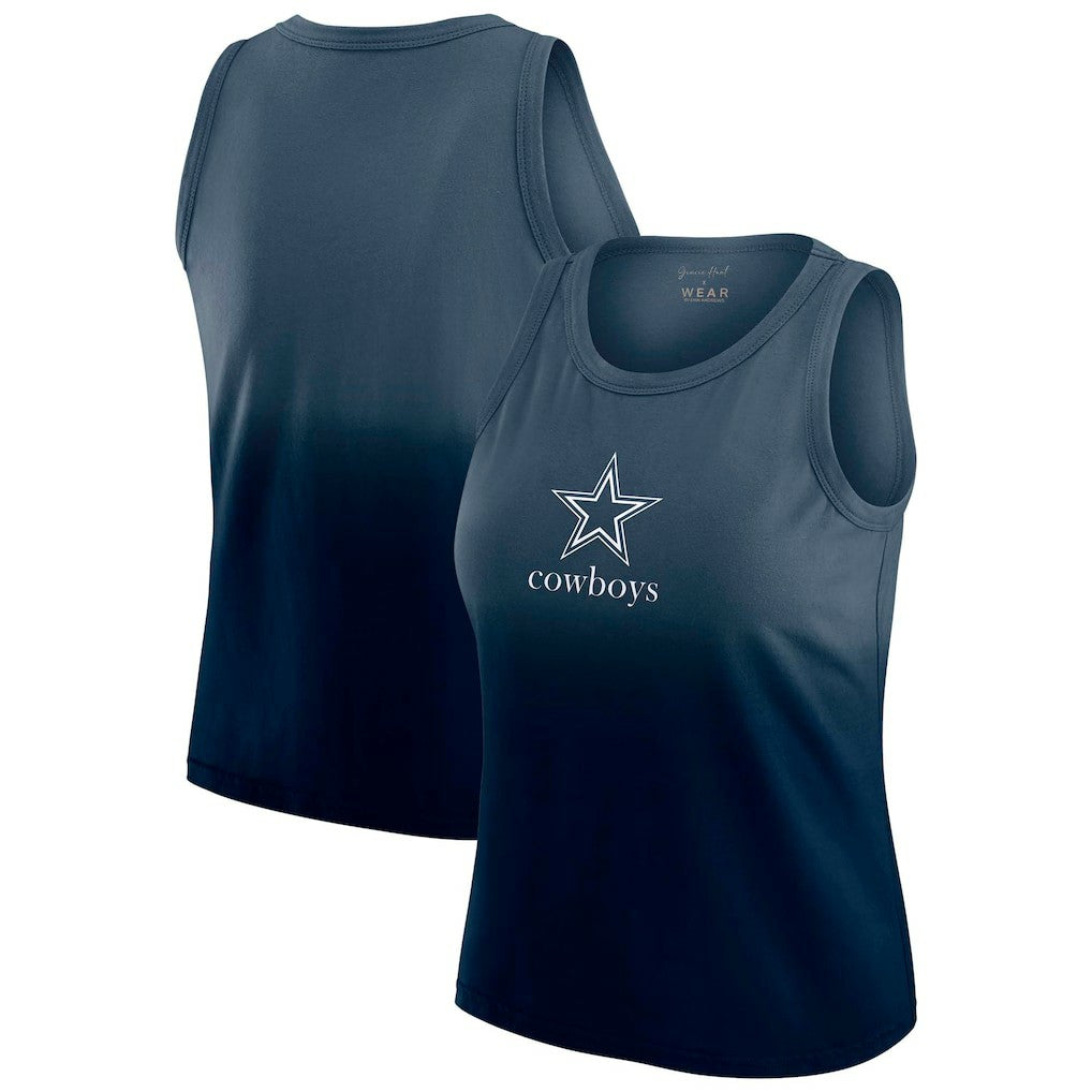 WEAR by Erin Andrews x Gracie Hunt Women's Ombre Tank Top - Dallas Cowboys Tops