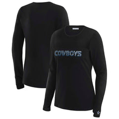 WEAR by Erin Andrews x Gracie Hunt Women's Mesh Panel Long Sleeve T-Shirt - Dallas Cowboys T-shirts