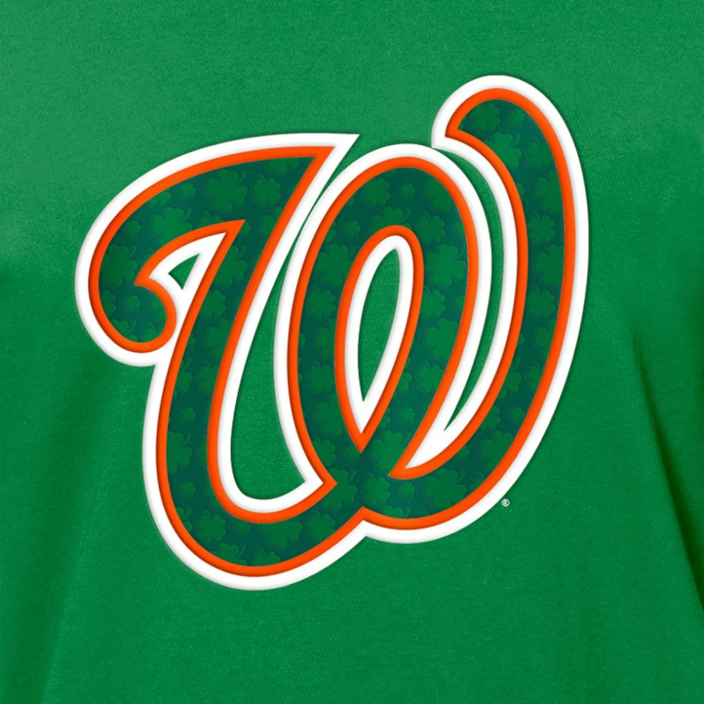 Kelly Green Washington Nationals New Era St. Patrick's Day Shamrock Fill T-Shirt