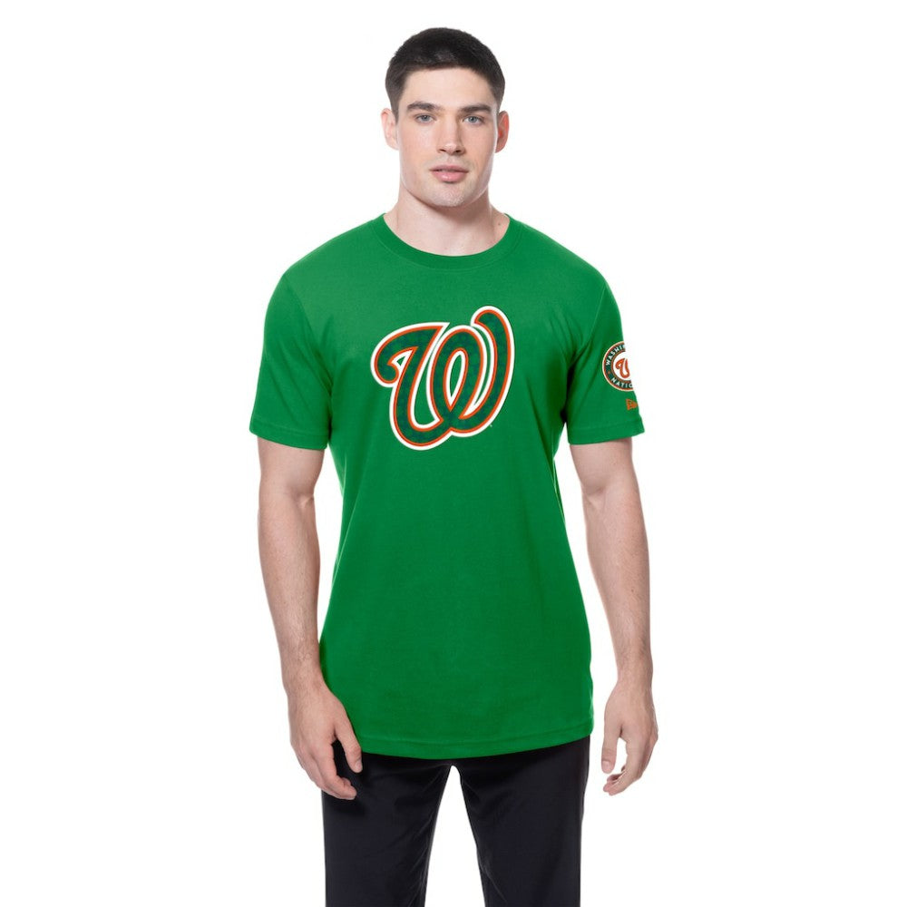 Kelly Green Washington Nationals New Era St. Patrick's Day Shamrock Fill T-Shirt