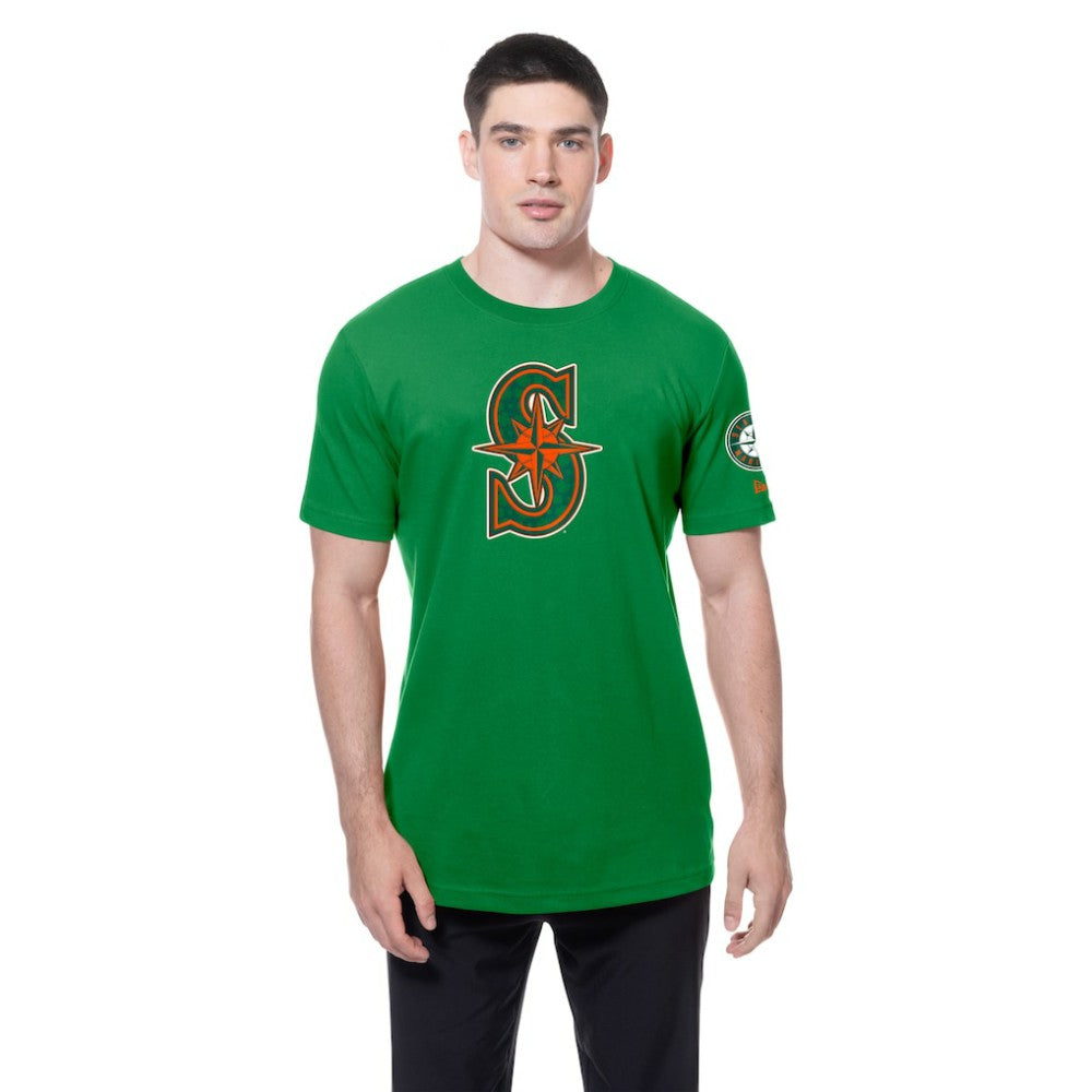 Kelly Green Seattle Mariners New Era St. Patrick's Day Shamrock Fill T-Shirt