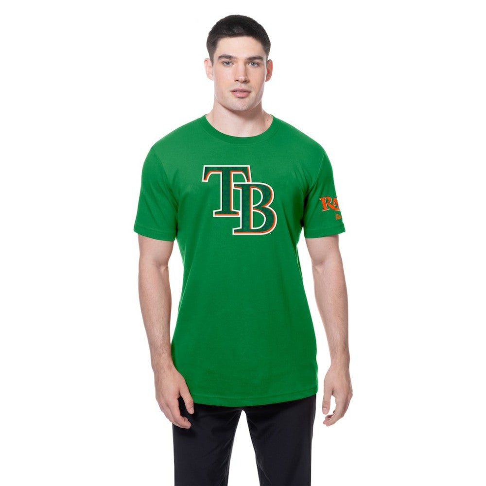 Kelly Green Tampa Bay Rays New Era St. Patrick's Day Shamrock Fill T-Shirt