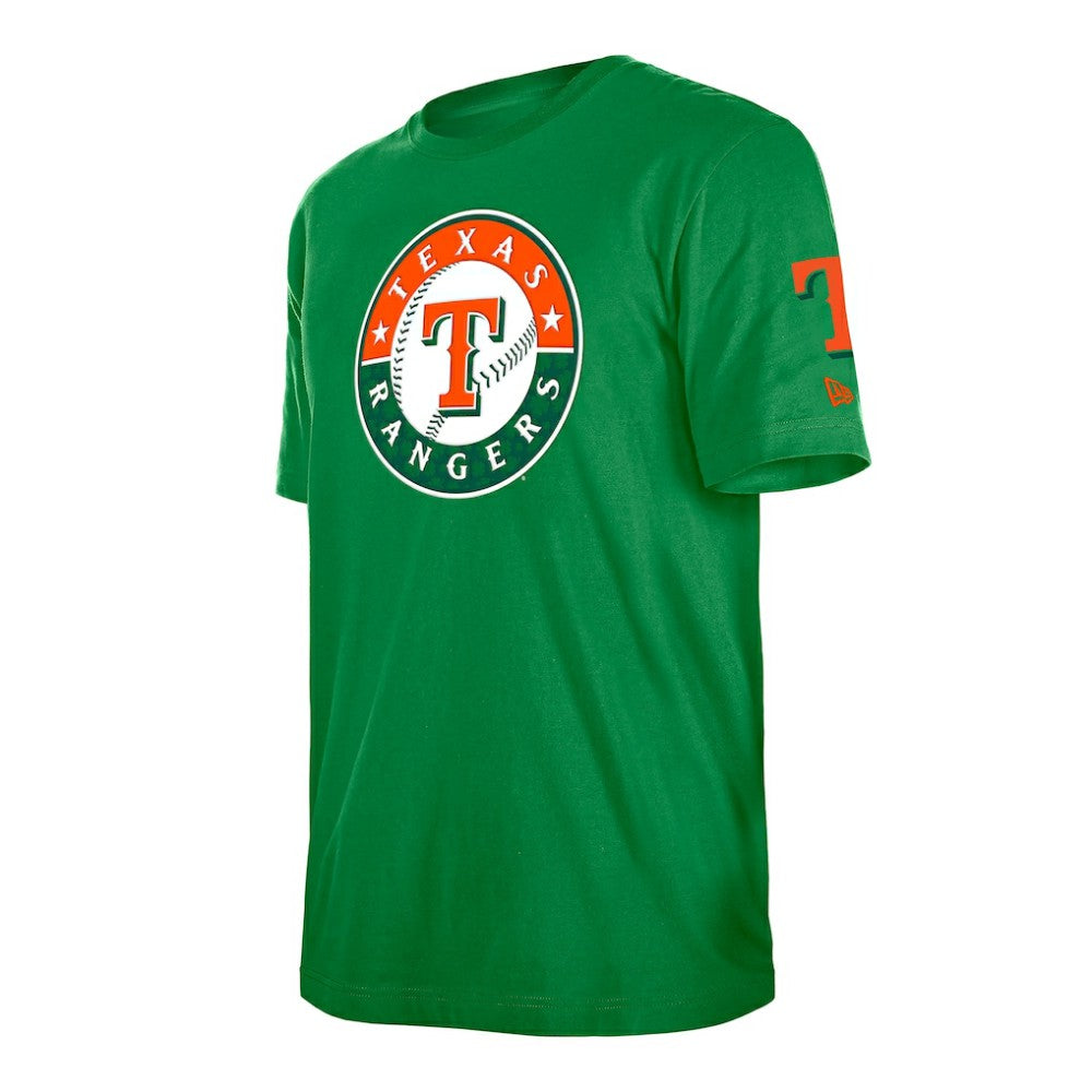Kelly Green Texas Rangers New Era St. Patrick's Day Shamrock Fill T-Shirt