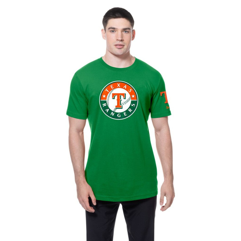 Kelly Green Texas Rangers New Era St. Patrick's Day Shamrock Fill T-Shirt