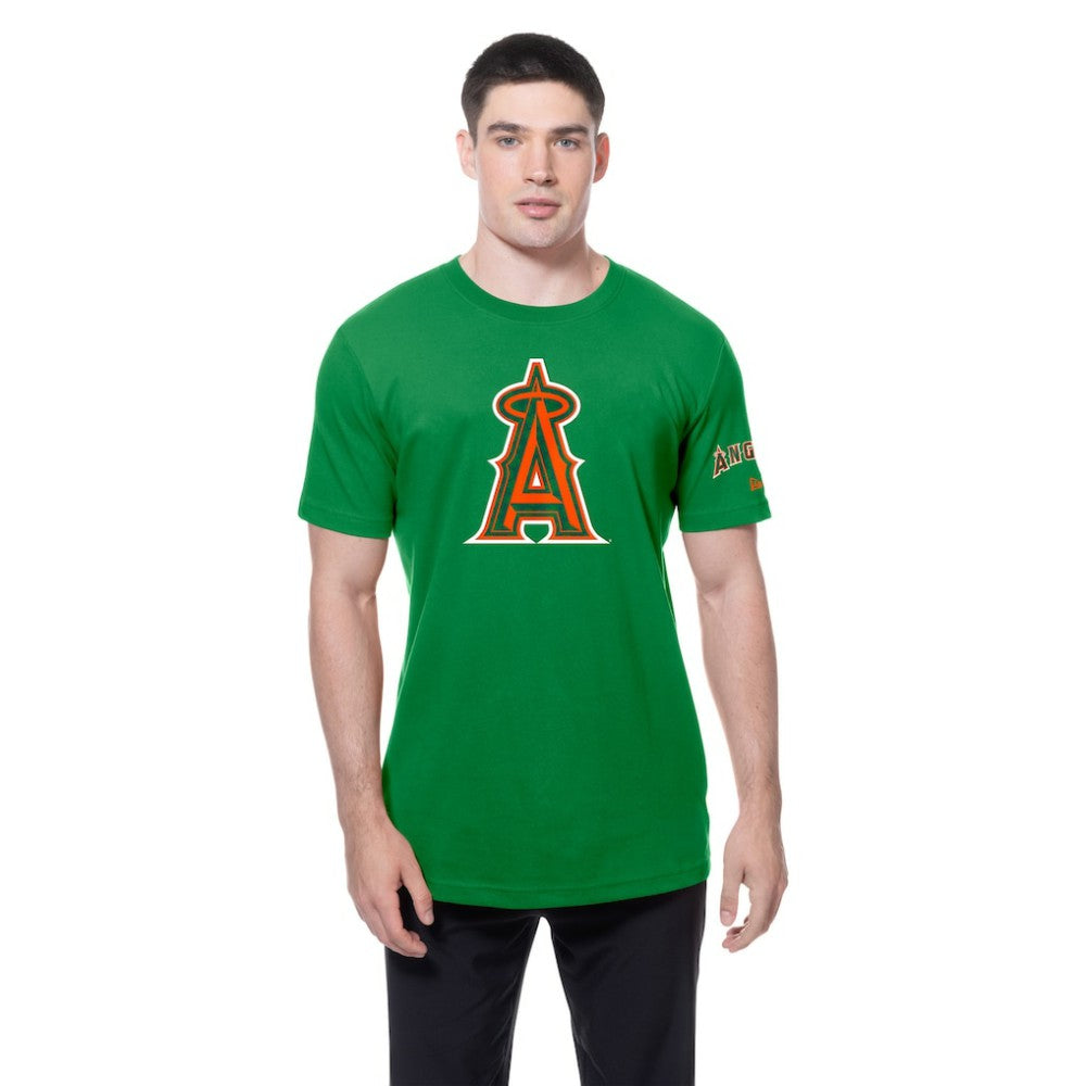 Kelly Green Los Angeles Angels New Era St. Patrick's Day Shamrock Fill T-Shirt