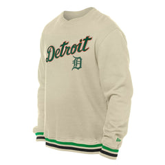 Cream Detroit Tigers New Era St. Patrick's Day Twill Pullover Sweatshirt