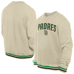 Cream San Diego Padres New Era St. Patrick's Day Twill Pullover Sweatshirt