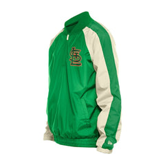 Kelly Green St. Louis Cardinals New Era St. Patrick's Day Ripstop Raglan Quarter-Zip Windbreaker