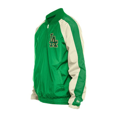 Kelly Green Los Angeles Dodgers New Era St. Patrick's Day Ripstop Raglan Quarter-Zip Windbreaker