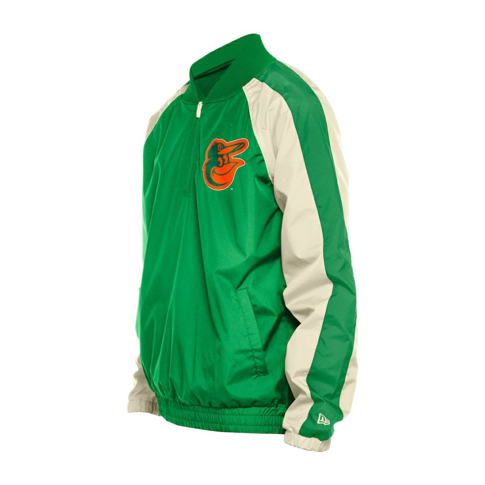 Kelly Green Baltimore Orioles New Era St. Patrick's Day Ripstop Raglan Quarter-Zip Windbreaker