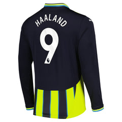 Erling Haaland Manchester City 2024/25 Away Replica Long Sleeve Player Jersey