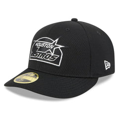 Black Houston Astros New Era 2025 MLB Clubhouse Low Profile 59FIFTY Fitted Hat