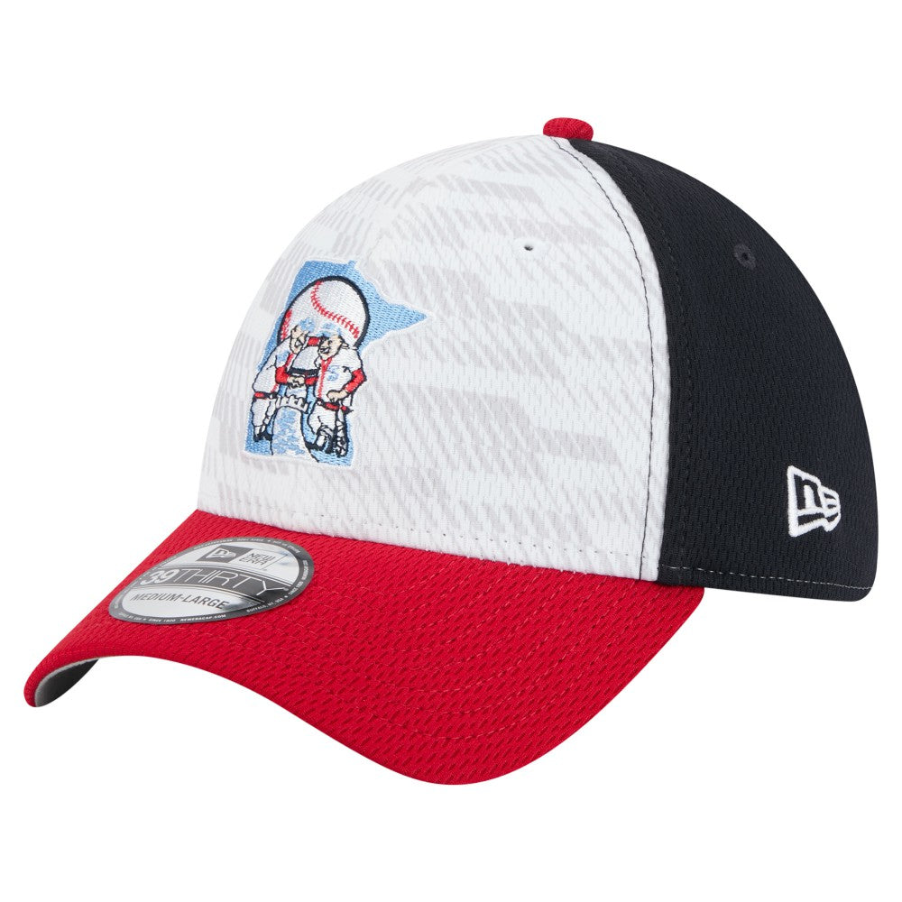 Navy/Red Minnesota Twins New Era 2025 MLB Clubhouse 39THIRTY Flex Hat