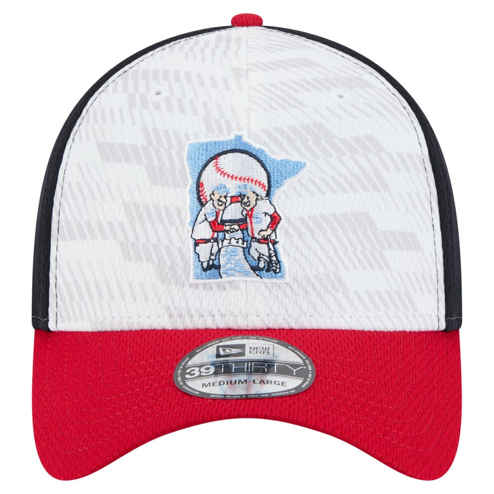 Navy/Red Minnesota Twins New Era 2025 MLB Clubhouse 39THIRTY Flex Hat