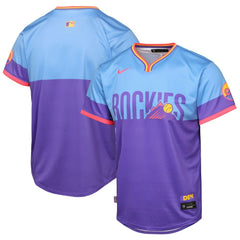 Purple/Light Blue Colorado Rockies Nike Youth 2025 City Connect Limited Jersey