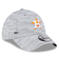 Gray Houston Astros New Era 2025 MLB Clubhouse 39THIRTY Flex Hat