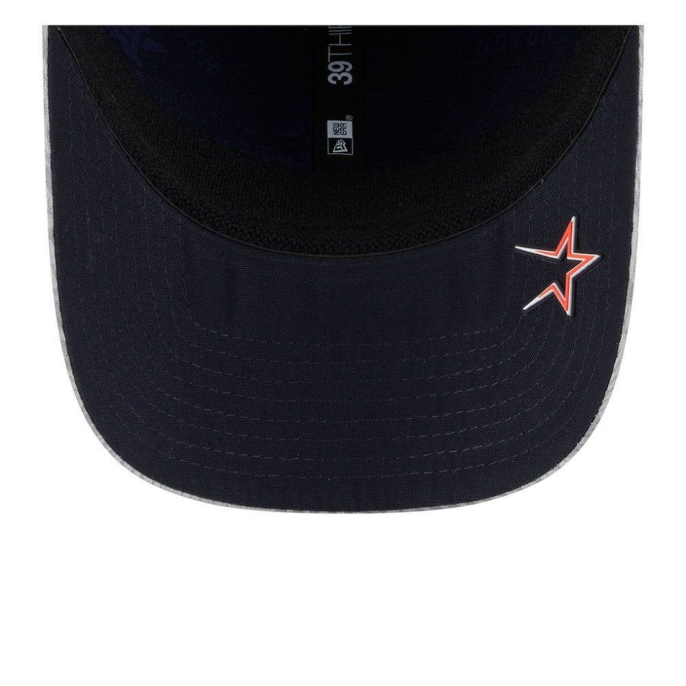 Gray Houston Astros New Era 2025 MLB Clubhouse 39THIRTY Flex Hat