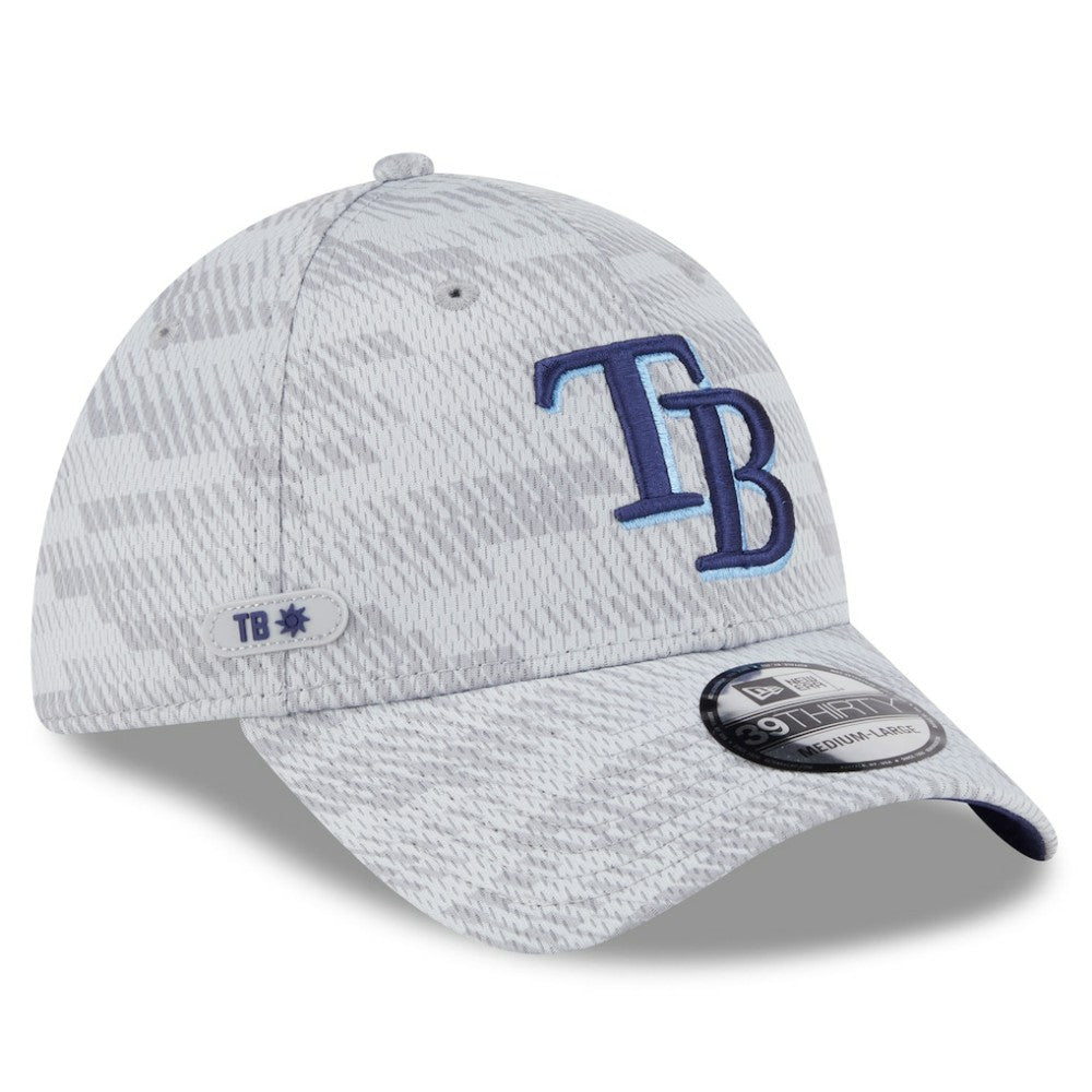 Gray Tampa Bay Rays New Era 2025 MLB Clubhouse 39THIRTY Flex Hat