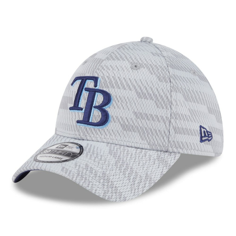 Gray Tampa Bay Rays New Era 2025 MLB Clubhouse 39THIRTY Flex Hat