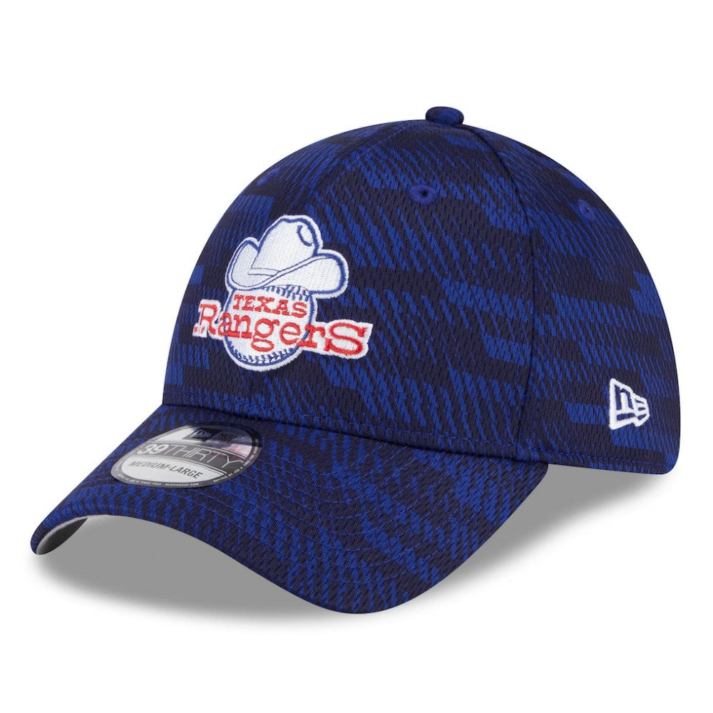 Royal Texas Rangers New Era 2025 MLB Clubhouse 39THIRTY Flex Hat
