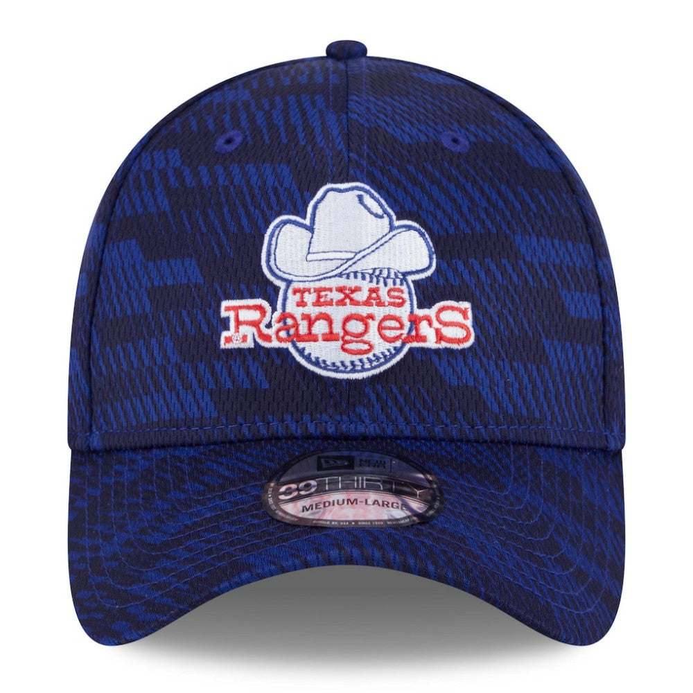 Royal Texas Rangers New Era 2025 MLB Clubhouse 39THIRTY Flex Hat