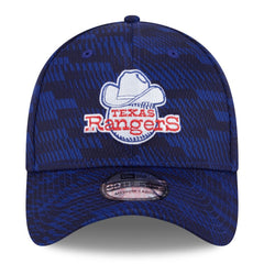 Royal Texas Rangers New Era 2025 MLB Clubhouse 39THIRTY Flex Hat