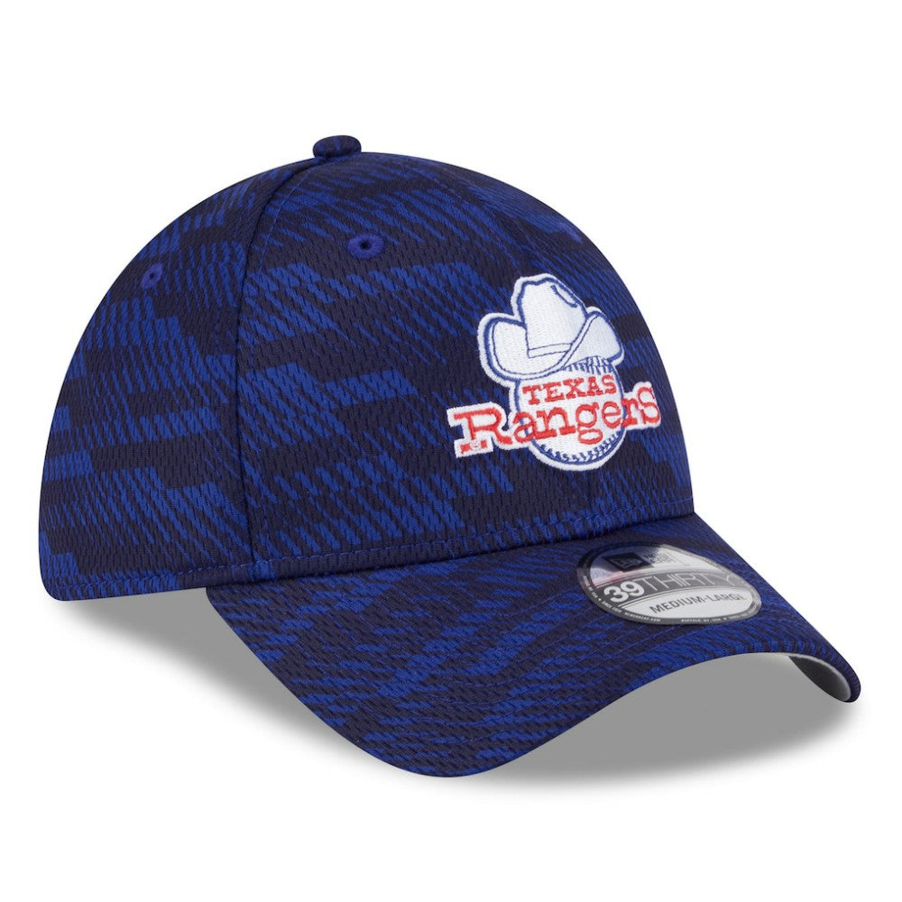 Royal Texas Rangers New Era 2025 MLB Clubhouse 39THIRTY Flex Hat