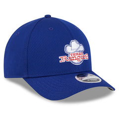 Royal Texas Rangers New Era 2025 MLB Clubhouse 9FORTY M-Crown Adjustable Hat