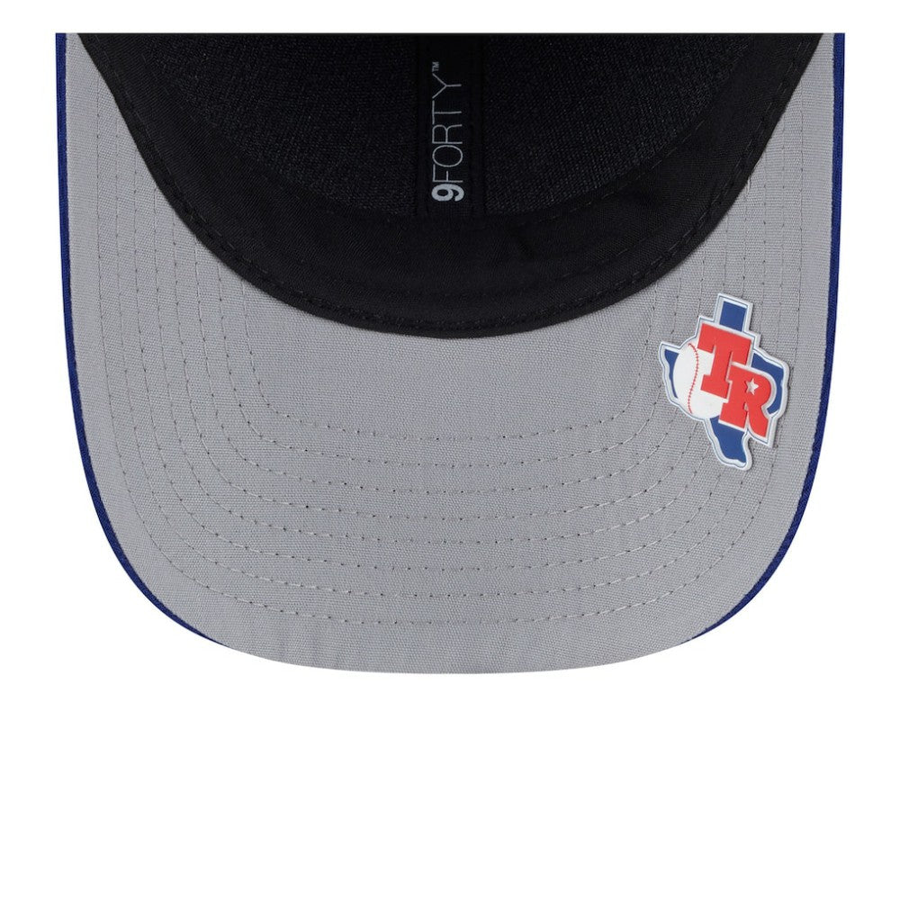 Royal Texas Rangers New Era 2025 MLB Clubhouse 9FORTY M-Crown Adjustable Hat