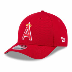Red Los Angeles Angels New Era 2025 MLB Clubhouse 9FORTY Adjustable Hat