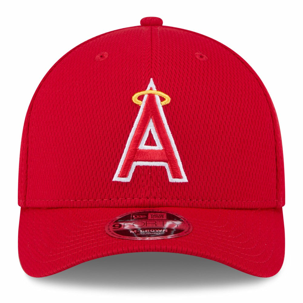 Red Los Angeles Angels New Era 2025 MLB Clubhouse 9FORTY Adjustable Hat