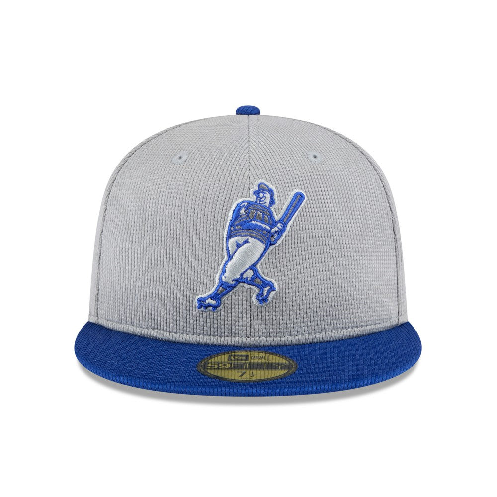 Gray/Royal Milwaukee Brewers New Era 2025 Batting Practice 59FIFTY Fitted Hat