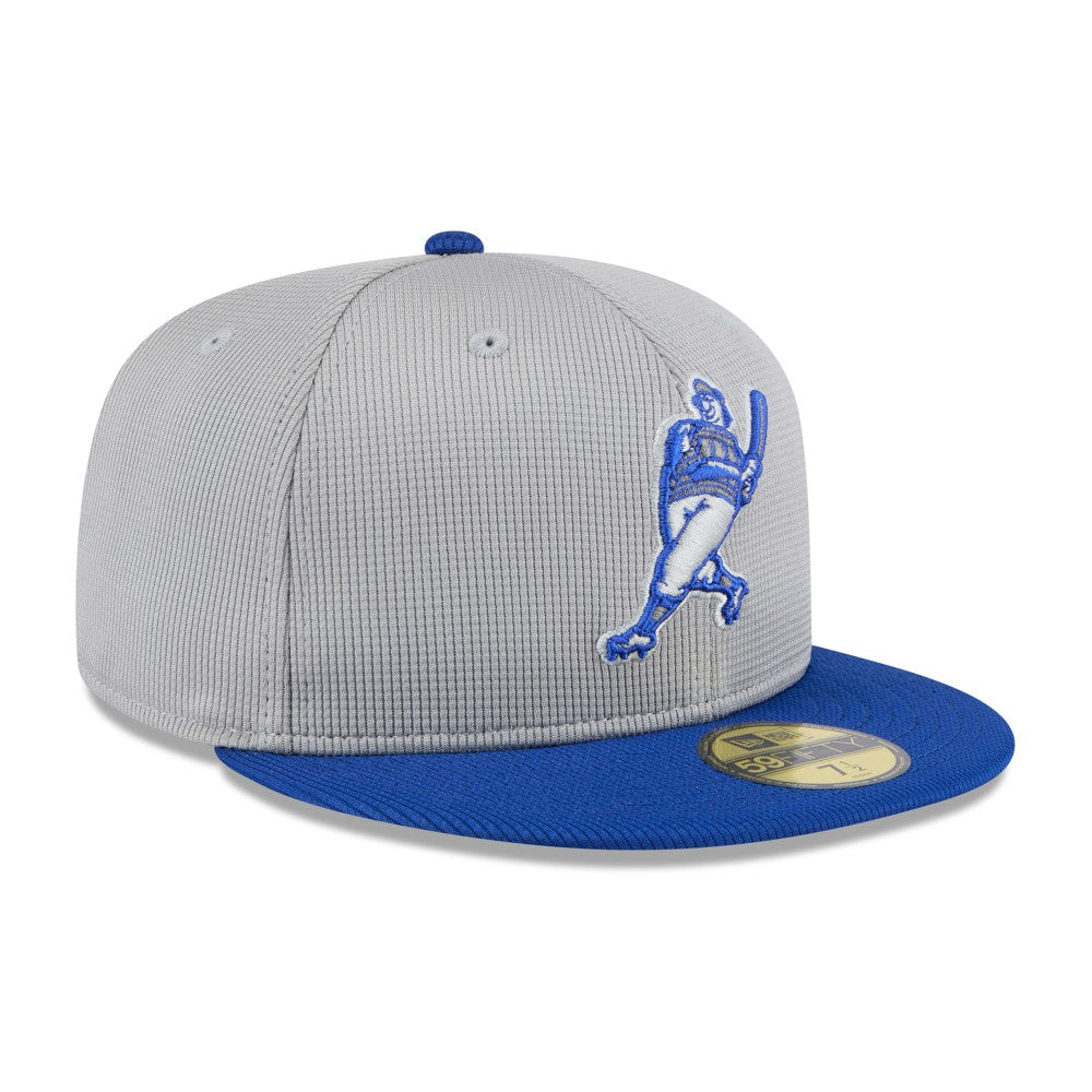 Gray/Royal Milwaukee Brewers New Era 2025 Batting Practice 59FIFTY Fitted Hat