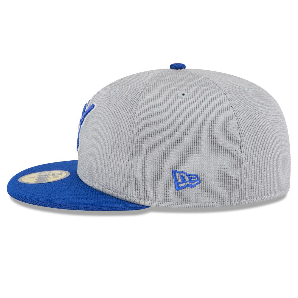 Gray/Royal Milwaukee Brewers New Era 2025 Batting Practice 59FIFTY Fitted Hat