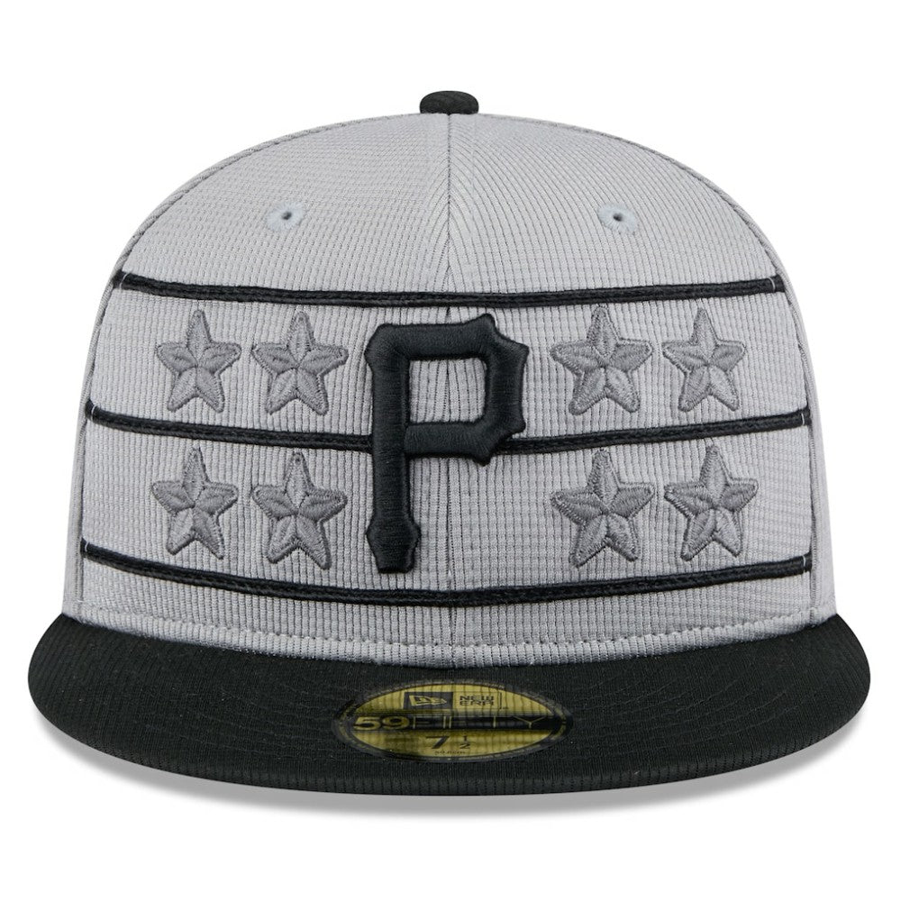 Gray/Black Pittsburgh Pirates New Era 2025 Batting Practice 59FIFTY Fitted Hat