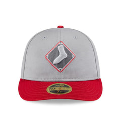Gray/Red Chicago White Sox New Era 2025 Batting Practice Low Profile 59FIFTY Fitted Hat