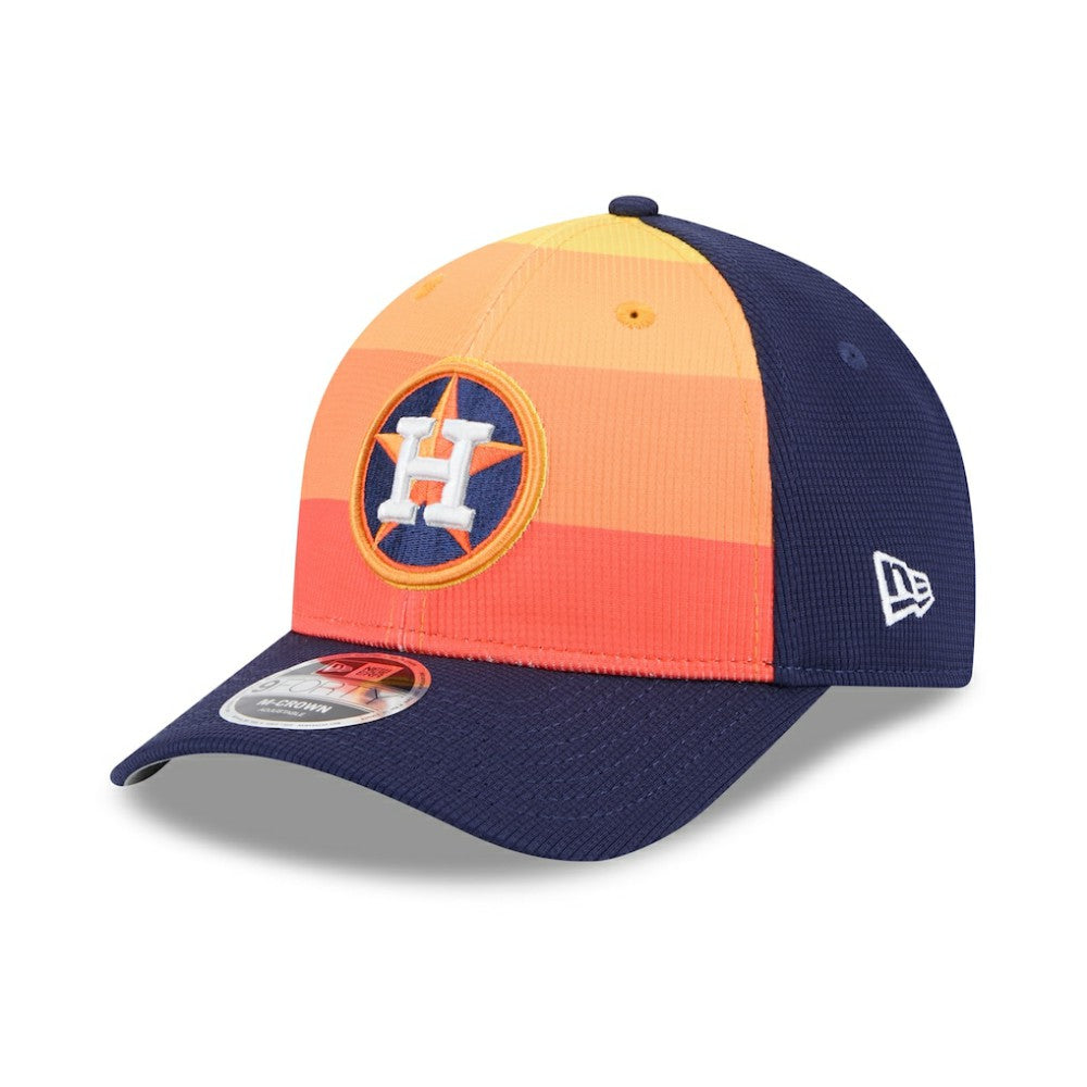 Navy/Orange Houston Astros New Era 2025 Batting Practice 9FORTY M-Crown Adjustable Hat