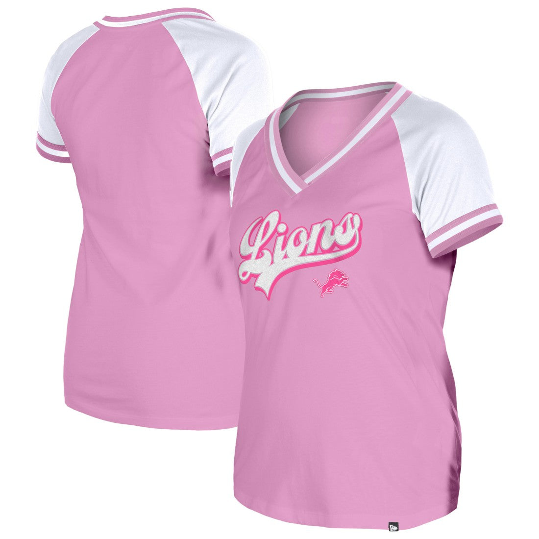 Women's Mommy & Me V-Neck T-Shirt - Detroit Lions T-shirts
