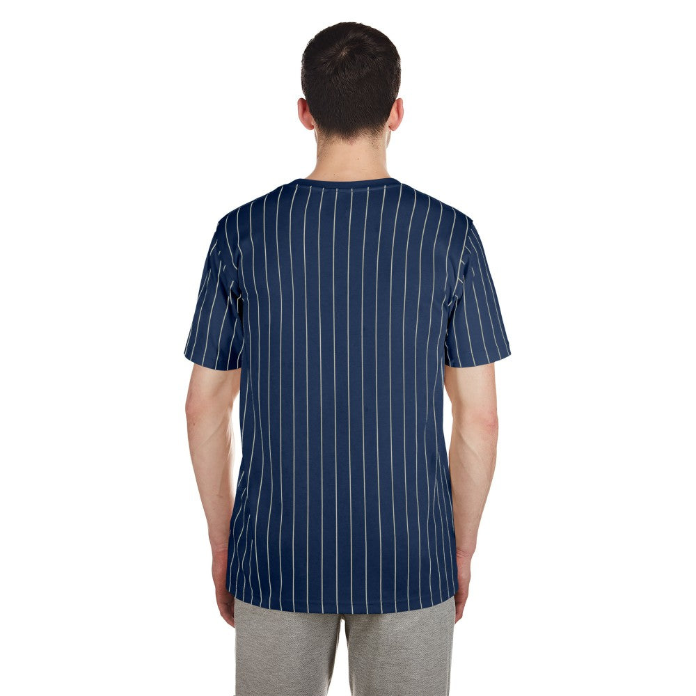 Navy Minnesota Twins New Era Throwback Pinstripe T-Shirt