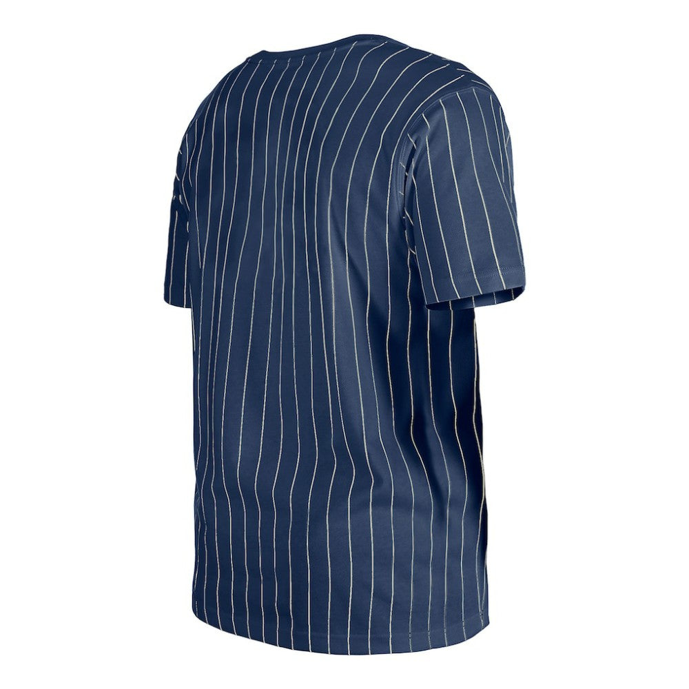 Navy Tampa Bay Rays New Era Throwback Pinstripe T-Shirt
